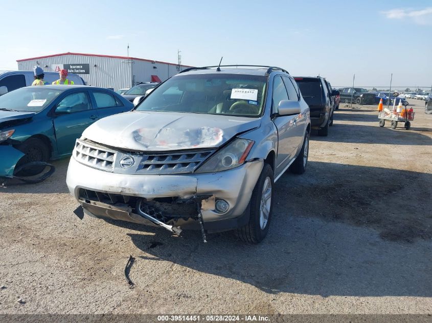 2007 Nissan Murano Sl VIN: JN8AZ08W37W64441 Lot: 39514451