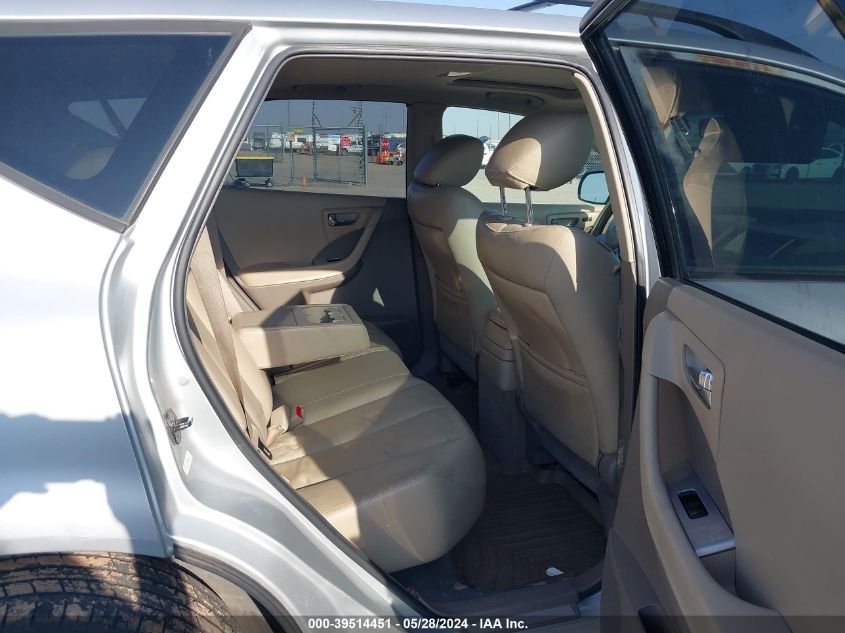 2007 Nissan Murano Sl VIN: JN8AZ08W37W64441 Lot: 39514451