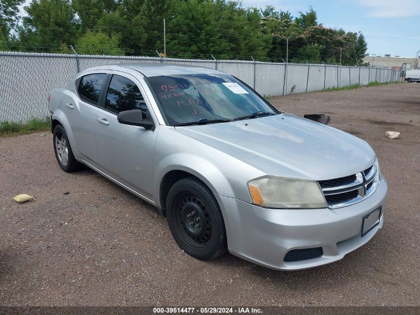 2012 Dodge Avenger Se VIN: 1C3CDZAB8CN103328 Lot: 39514477