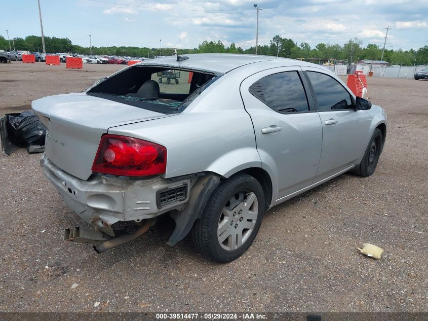 2012 Dodge Avenger Se VIN: 1C3CDZAB8CN103328 Lot: 39514477