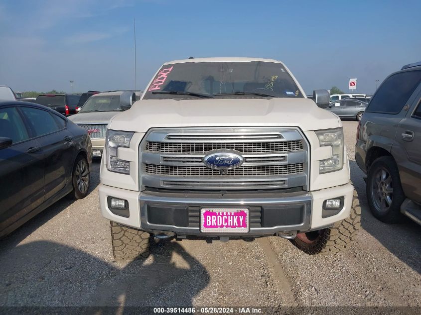 2017 Ford F-150 Platinum VIN: 1FTEW1EF6HFB51909 Lot: 39514486