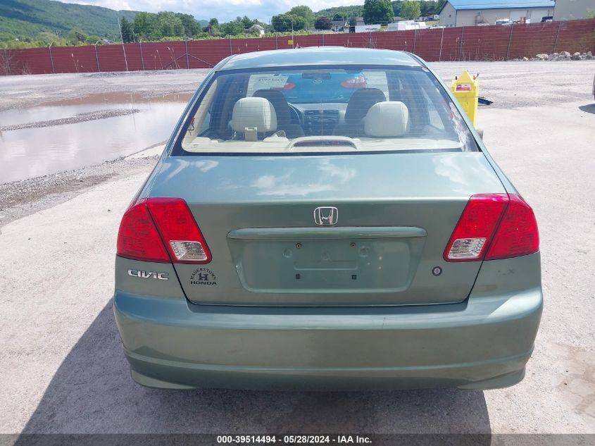 2004 Honda Civic Lx VIN: 2HGES16584H515226 Lot: 39514494