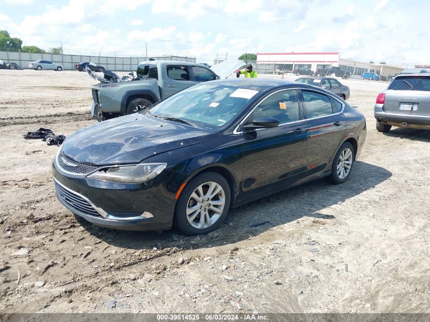 2015 Chrysler 200 Limited VIN: 1C3CCCABXFN652713 Lot: 39514525