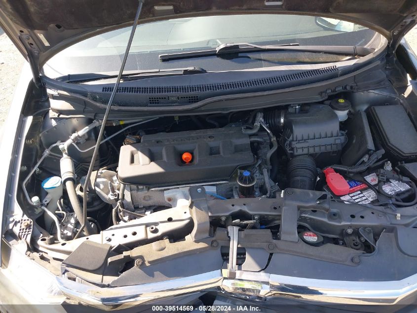 2012 Honda Civic Lx VIN: 19XFB2F53CE377498 Lot: 39514569