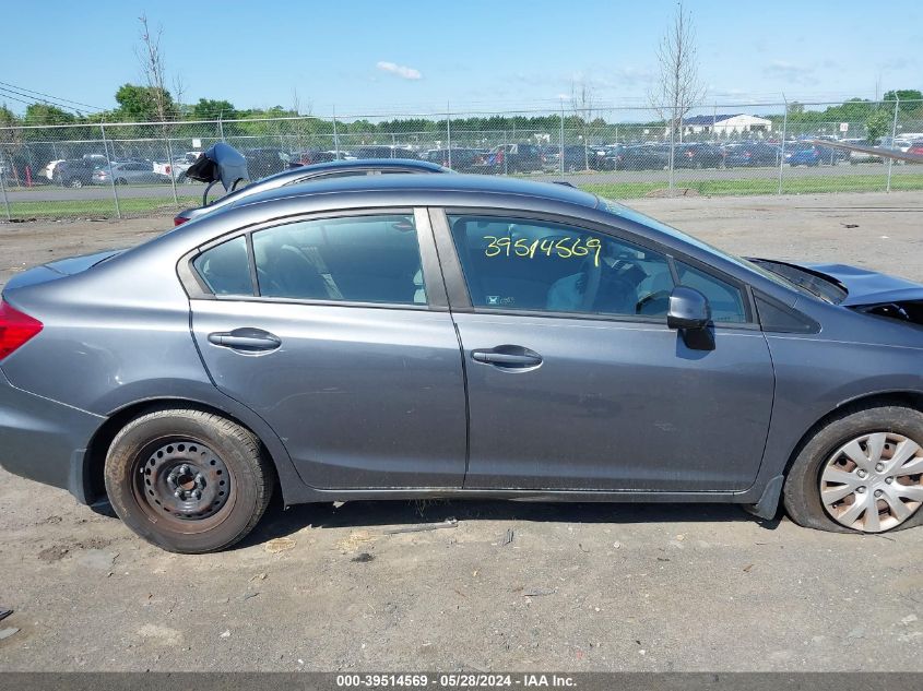 2012 Honda Civic Lx VIN: 19XFB2F53CE377498 Lot: 39514569