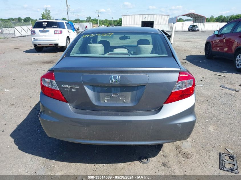 2012 Honda Civic Lx VIN: 19XFB2F53CE377498 Lot: 39514569