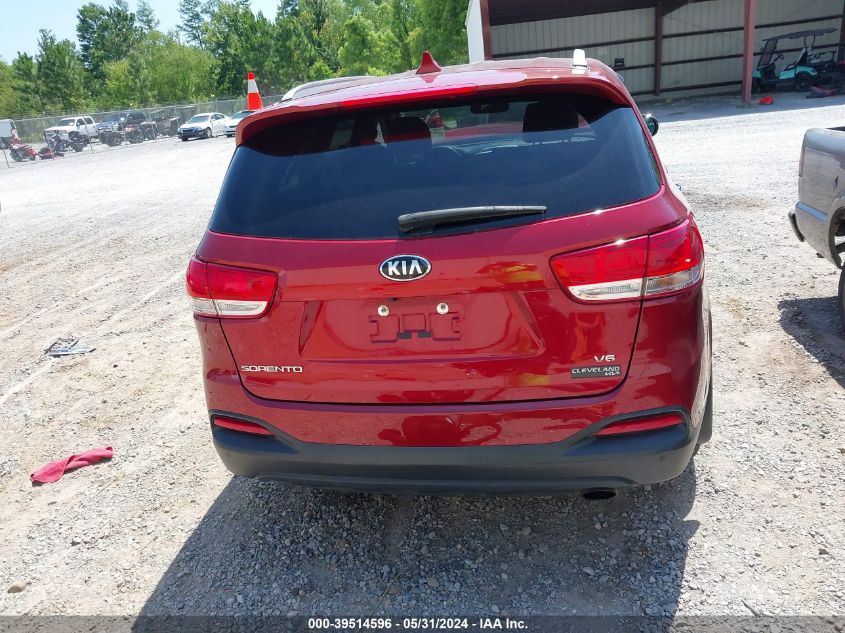 2018 Kia Sorento 3.3L Lx VIN: 5XYPGDA58JG419138 Lot: 39514596