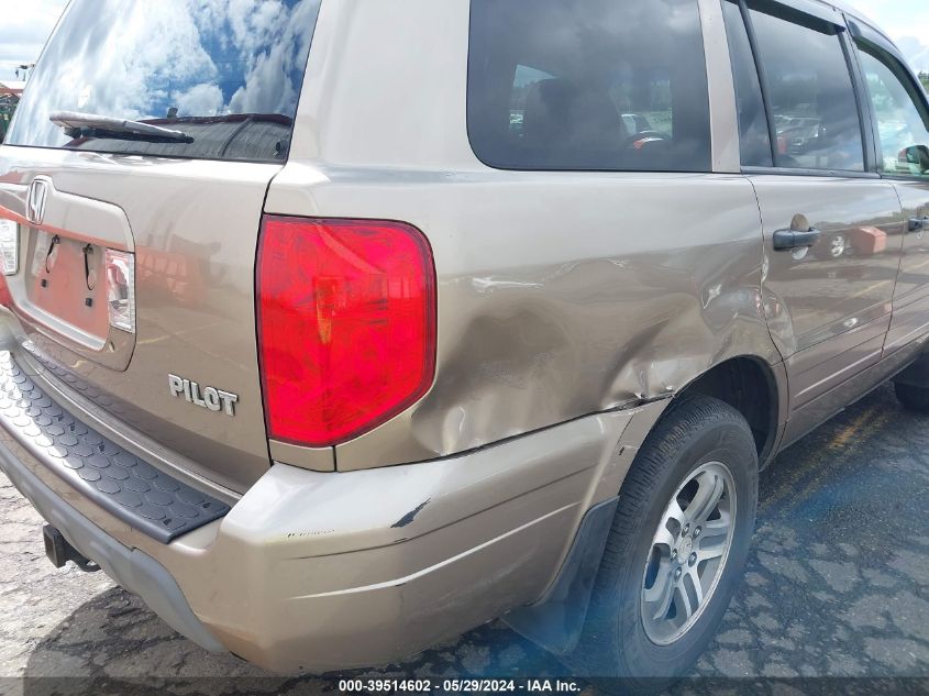 2003 Honda Pilot Ex VIN: 2HKYF18463H529992 Lot: 39514602