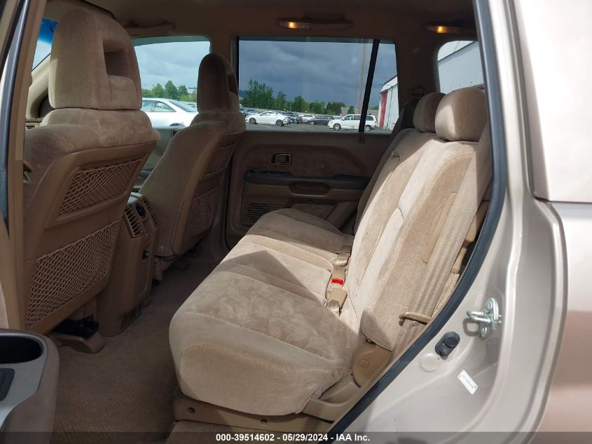 2003 Honda Pilot Ex VIN: 2HKYF18463H529992 Lot: 39514602