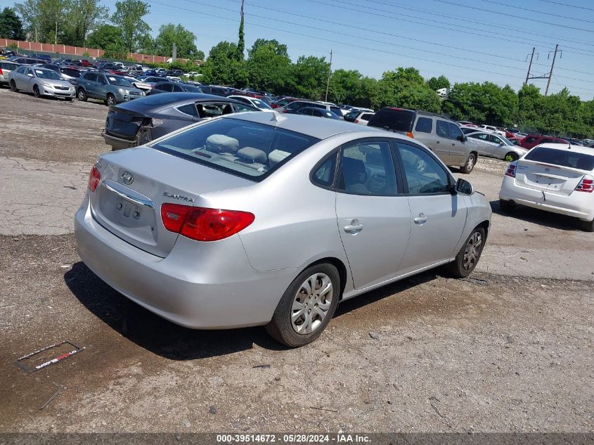 2010 Hyundai Elantra Gls VIN: KMHDU4AD8AU008481 Lot: 39514672