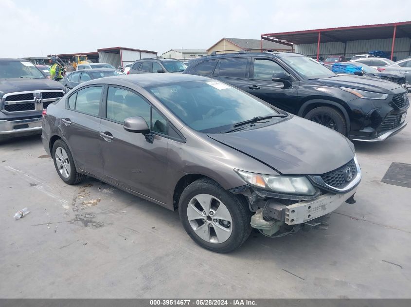 2013 Honda Civic Lx VIN: 2HGFB2F54DH547293 Lot: 39514677