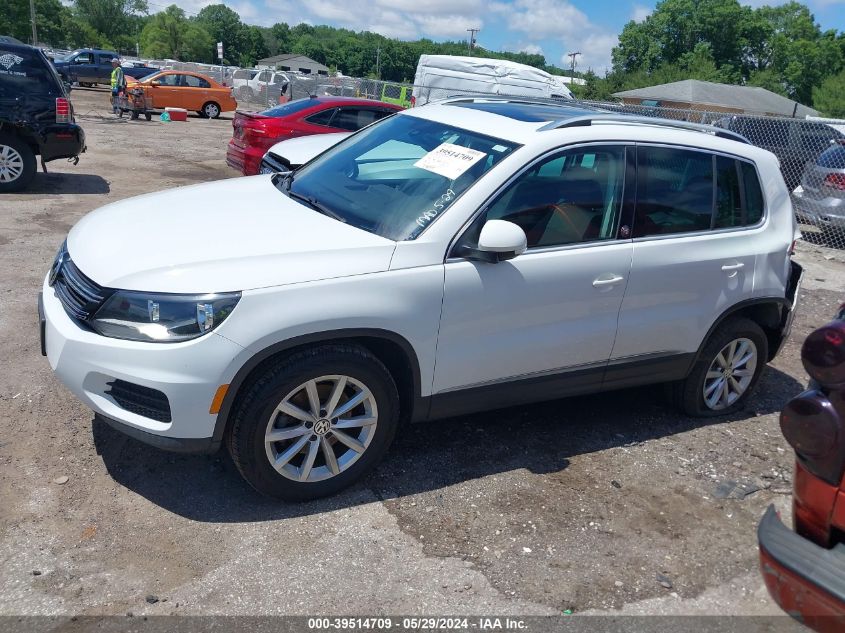 2017 Volkswagen Tiguan 2.0T Wolfsburg Edition VIN: WVGSV7AX9HK025540 Lot: 39514709