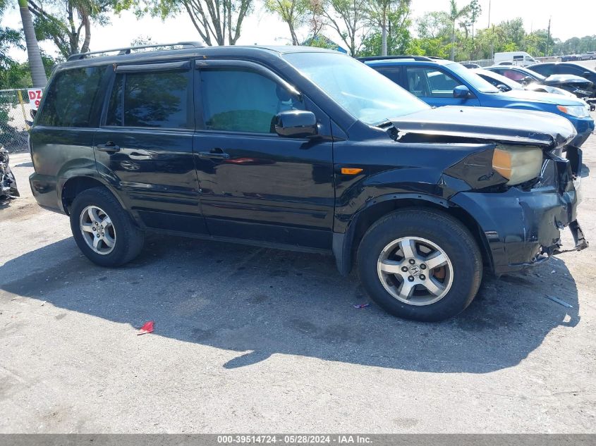 2006 Honda Pilot Ex-L VIN: 5FNYF185X6B018250 Lot: 39514724