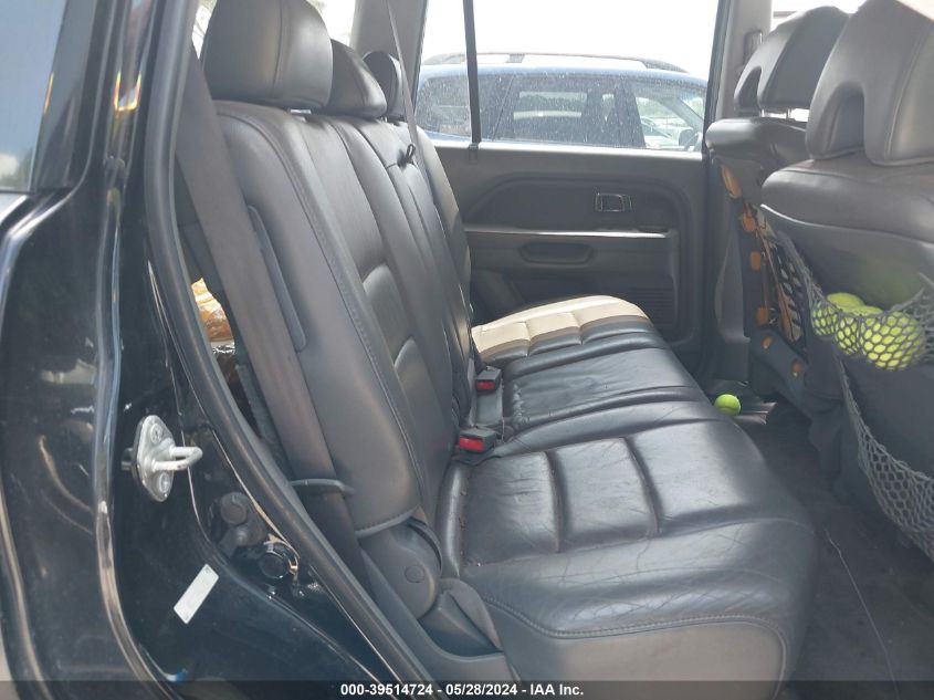 2006 Honda Pilot Ex-L VIN: 5FNYF185X6B018250 Lot: 39514724