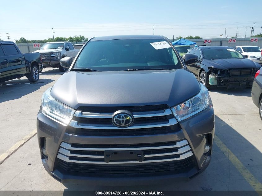 2019 Toyota Highlander Le/Le Plus VIN: 5TDZZRFHXKS358754 Lot: 39514728