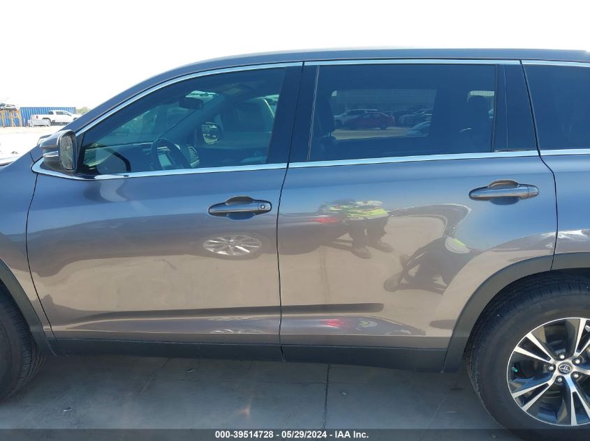 2019 Toyota Highlander Le/Le Plus VIN: 5TDZZRFHXKS358754 Lot: 39514728