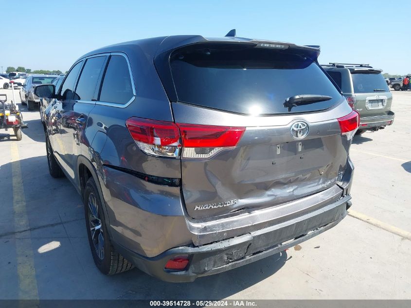 2019 Toyota Highlander Le/Le Plus VIN: 5TDZZRFHXKS358754 Lot: 39514728