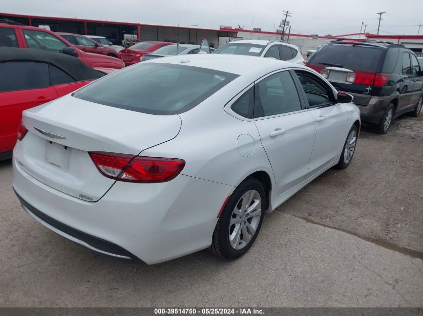 2016 Chrysler 200 Limited VIN: 1C3CCCAB7GN110826 Lot: 39514750