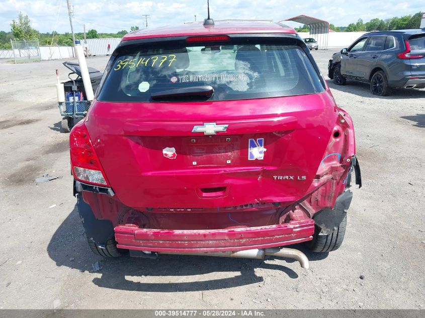 2015 Chevrolet Trax 1Ls VIN: KL7CJKSB7FB068987 Lot: 39514777