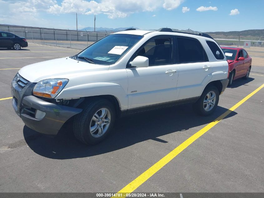 2007 Kia Sportage Ex V6 VIN: KNDJE723377349306 Lot: 39514781