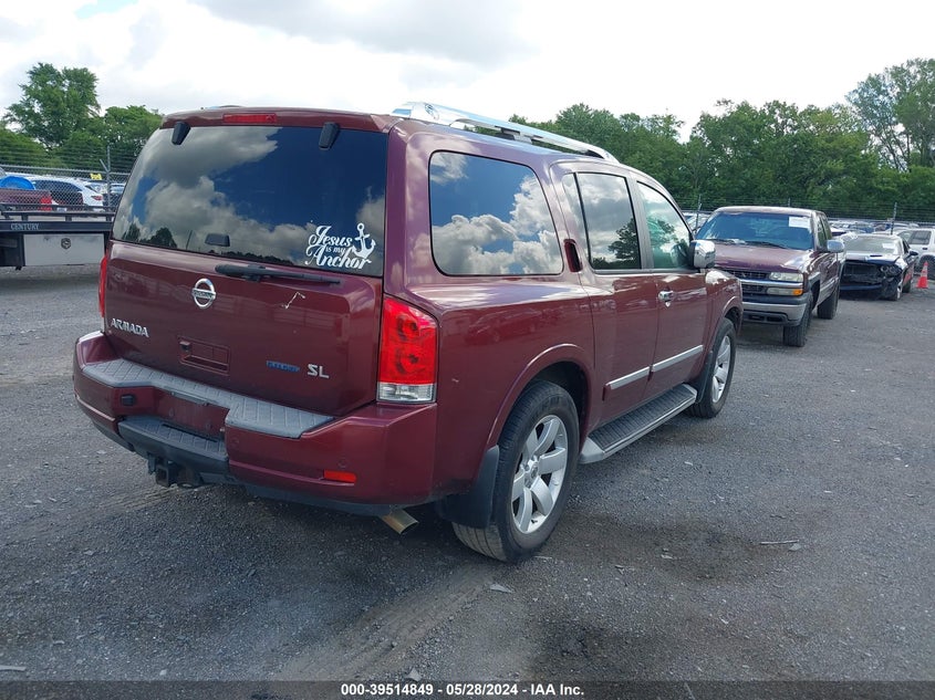 2011 Nissan Armada Sl VIN: 5N1BA0ND1BN610041 Lot: 39514849