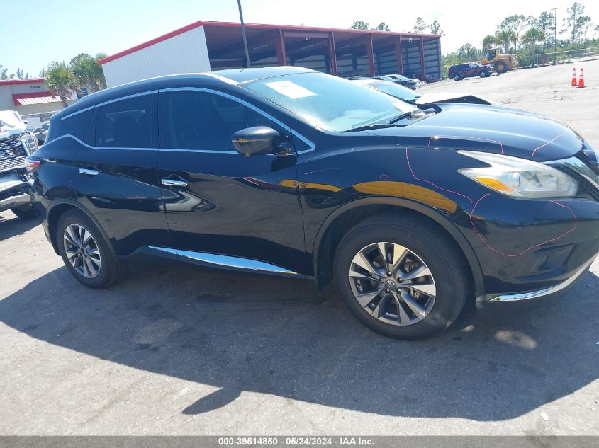 2016 Nissan Murano Sl VIN: 5N1AZ2MG2GN171662 Lot: 39514850