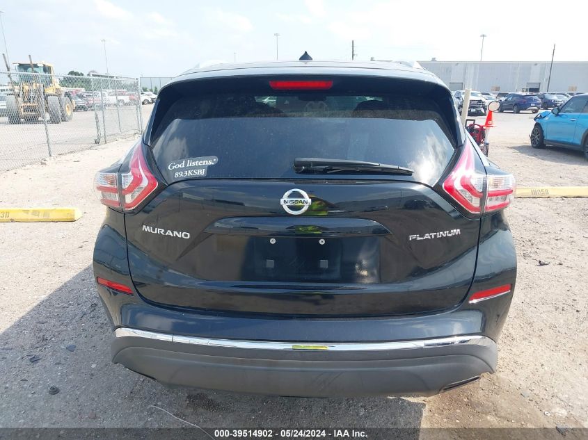 2015 Nissan Murano Platinum VIN: 5N1AZ2MG5FN259152 Lot: 39514902