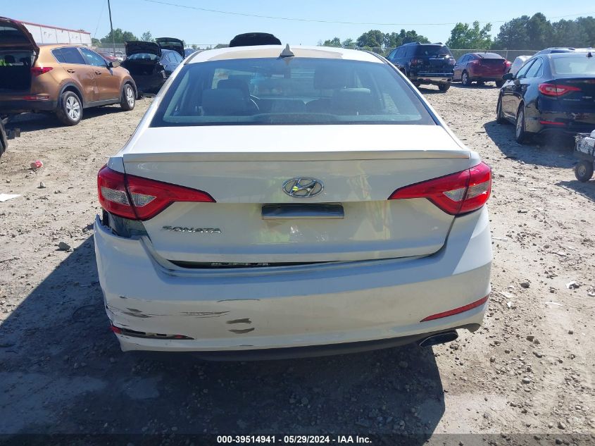 2016 Hyundai Sonata VIN: 5NPE24AF3GH417636 Lot: 39514941