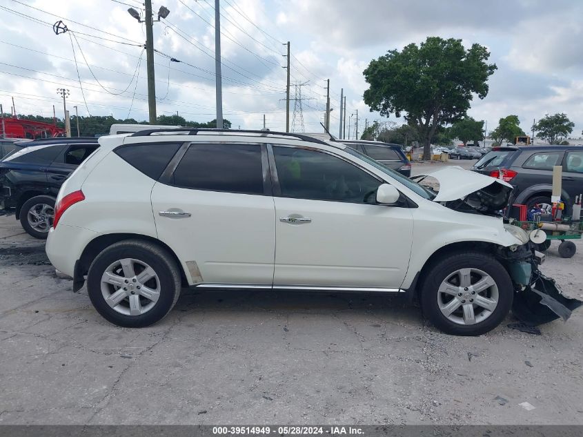 2007 Nissan Murano Sl/Se/S VIN: JN8AZ08T57W510025 Lot: 39514949