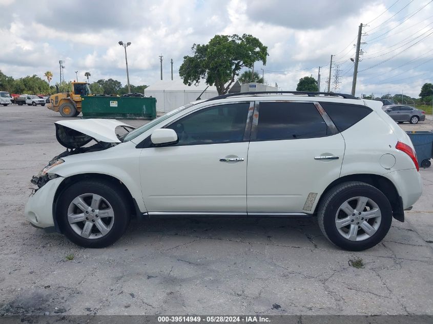 2007 Nissan Murano Sl/Se/S VIN: JN8AZ08T57W510025 Lot: 39514949