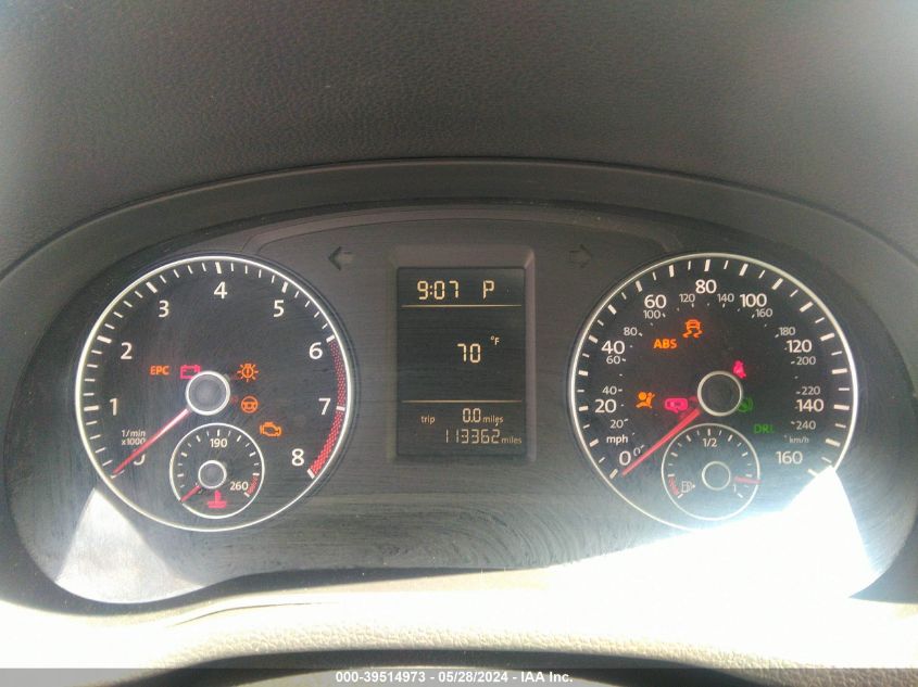 2014 Volkswagen Passat 1.8T Wolfsburg Edition VIN: 1VWAT7A32EC117420 Lot: 39514973