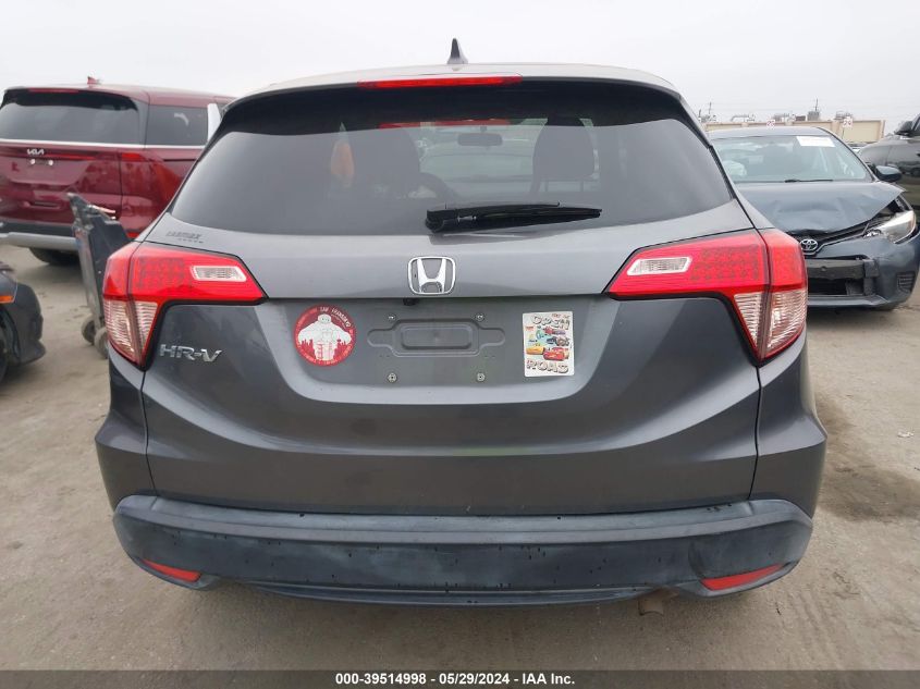 2016 Honda Hr-V Ex VIN: 3CZRU5H59GM706605 Lot: 39514998