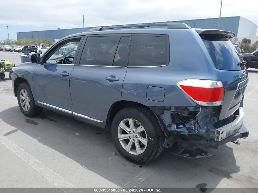 2013 Toyota Highlander Se V6 VIN: 5TDZK3EH2DS094841 Lot: 39515053