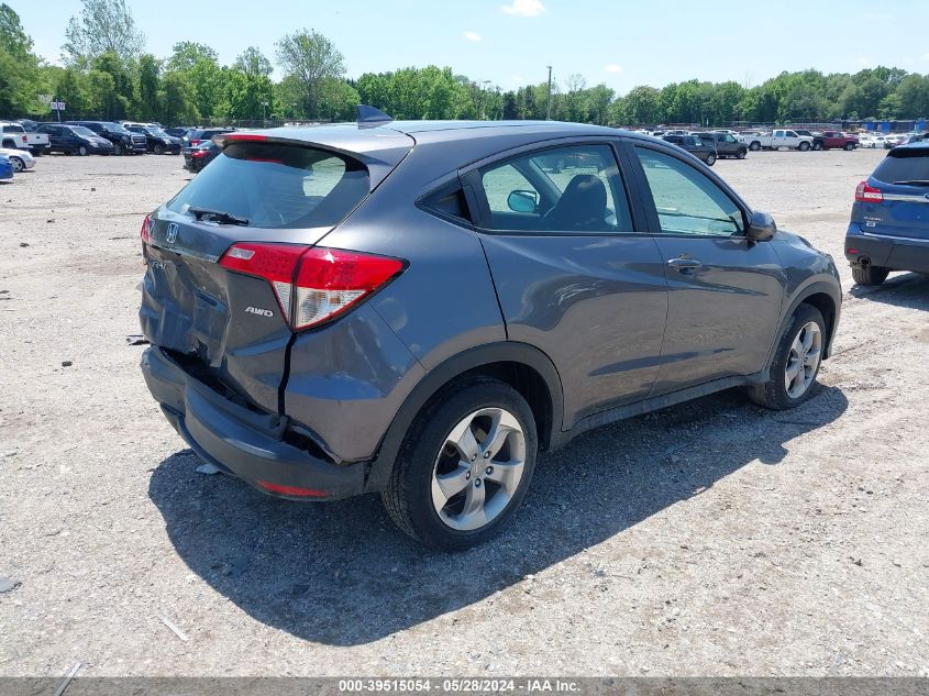 2019 Honda Hr-V Lx VIN: 3CZRU6H30KG707041 Lot: 39515054