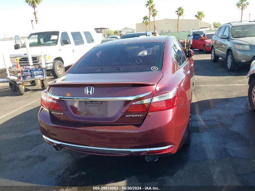 2017 Honda Accord Sport VIN: 1HGCR2F59HA015427 Lot: 39515063