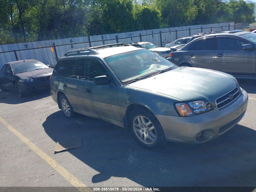 2001 Subaru Outback VIN: 4S3BH675017633516 Lot: 39515079