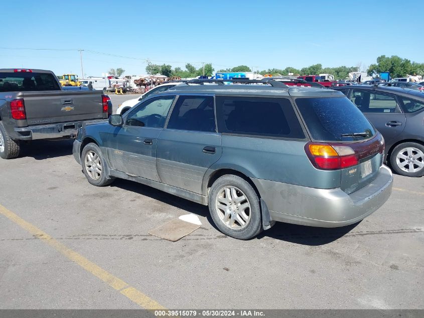 2001 Subaru Outback VIN: 4S3BH675017633516 Lot: 39515079