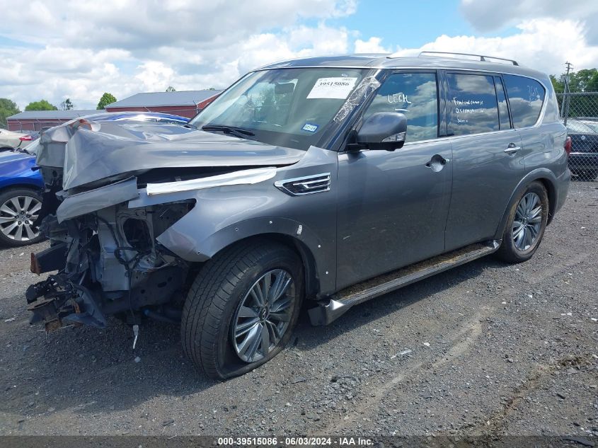 2021 Infiniti Qx80 Luxe VIN: JN8AZ2AF9M9720234 Lot: 39515086