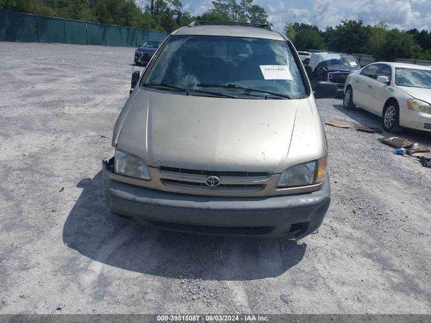 2000 Toyota Sienna Le VIN: 4T3ZF13C9YU248403 Lot: 39515087