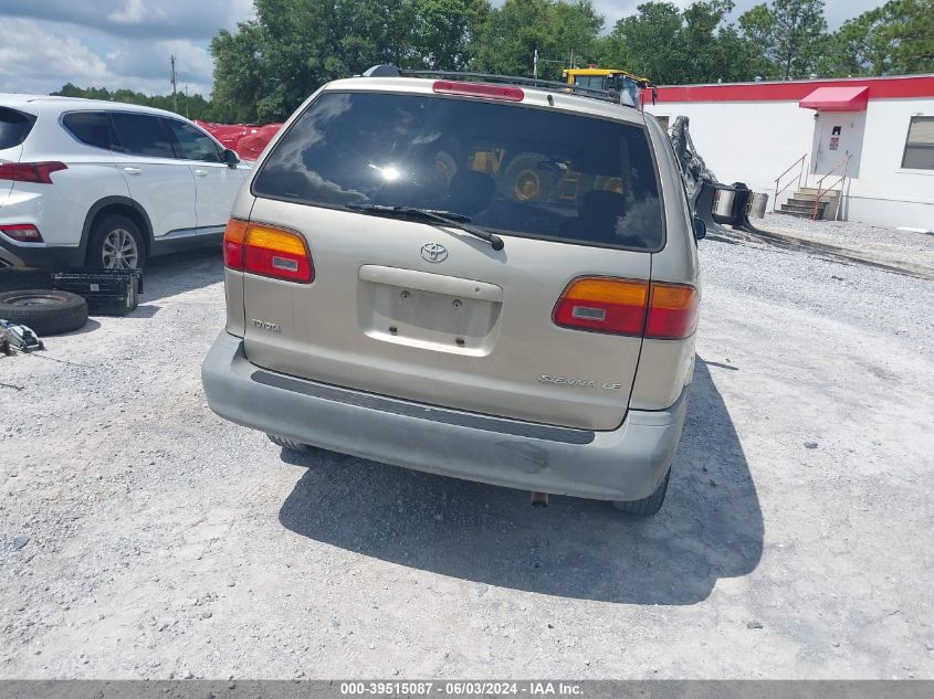 2000 Toyota Sienna Le VIN: 4T3ZF13C9YU248403 Lot: 39515087