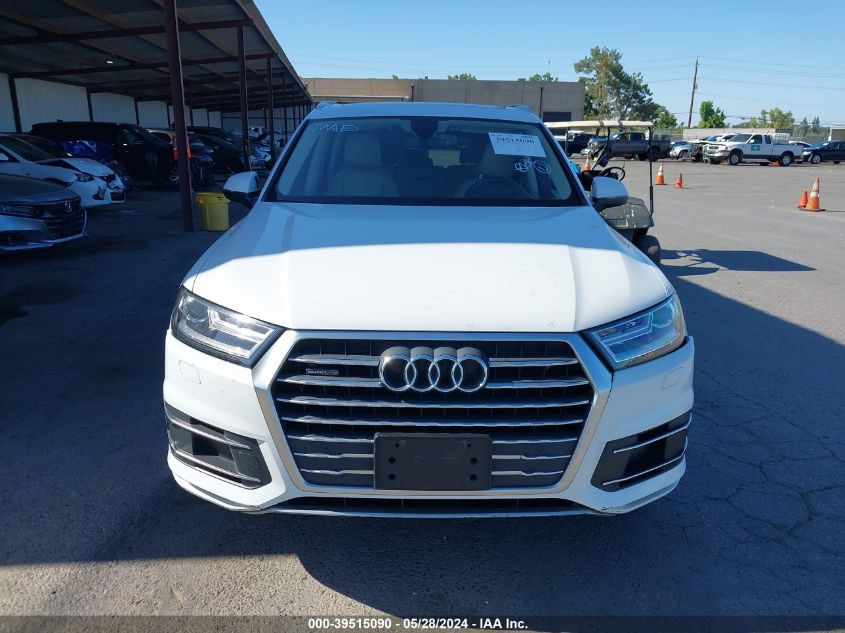 2019 Audi Q7 45 Premium/45 Se Premium VIN: WA1AHAF72KD020165 Lot: 39515090