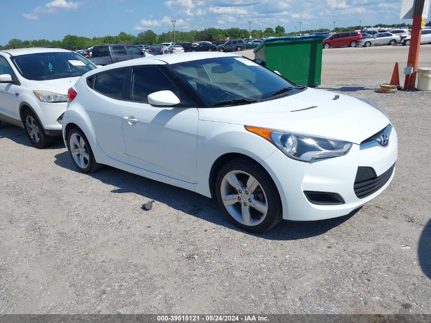 2014 Hyundai Veloster Base W/Gray VIN: KMHTC6AD5EU207326 Lot: 39515121