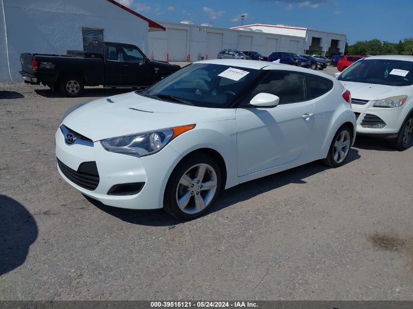 2014 Hyundai Veloster Base W/Gray VIN: KMHTC6AD5EU207326 Lot: 39515121