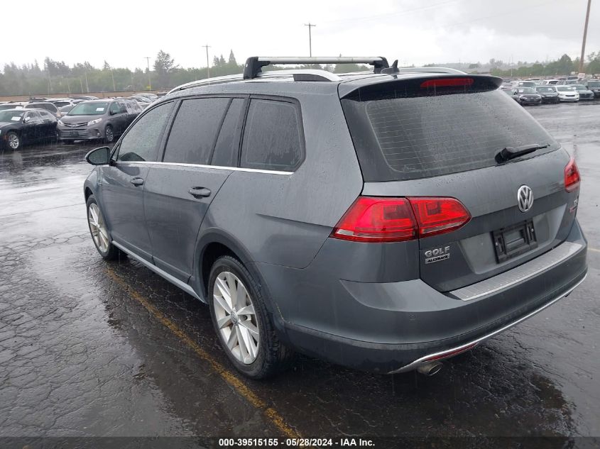 2017 Volkswagen Golf Alltrack Tsi S/Tsi Se/Tsi Sel VIN: 3VWH17AU2HM524654 Lot: 39515155