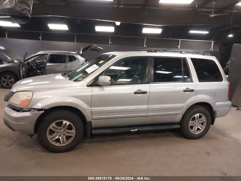 2005 Honda Pilot Ex-L VIN: 5FNYF18505B017588 Lot: 39515178