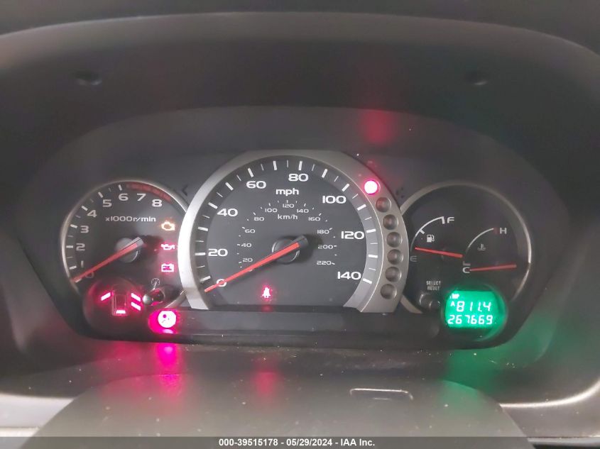 2005 Honda Pilot Ex-L VIN: 5FNYF18505B017588 Lot: 39515178