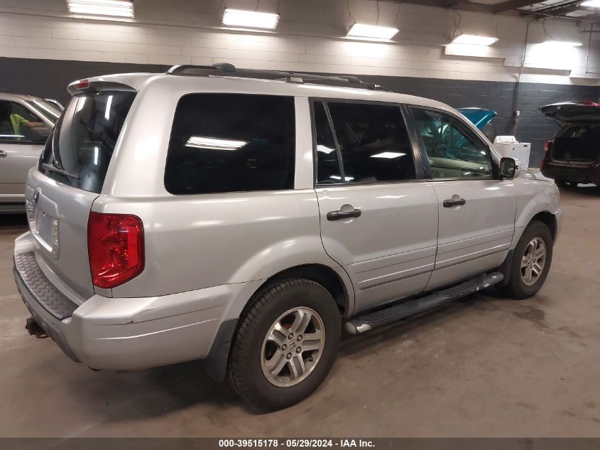 2005 Honda Pilot Ex-L VIN: 5FNYF18505B017588 Lot: 39515178