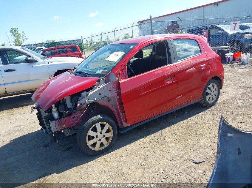 2015 Mitsubishi Mirage Es/Rf VIN: ML32A4HJ1FH057525 Lot: 39515237