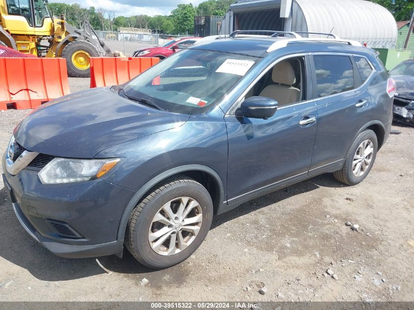 2015 Nissan Rogue Sv VIN: KNMAT2MV5FP565681 Lot: 39515322