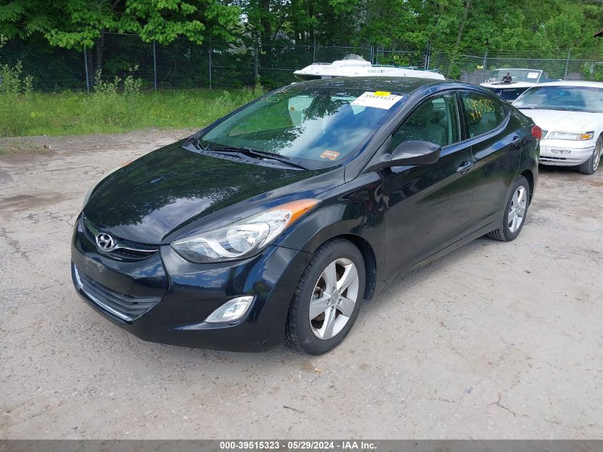 2013 Hyundai Elantra Gls VIN: 5NPDH4AEXDH335738 Lot: 39515323